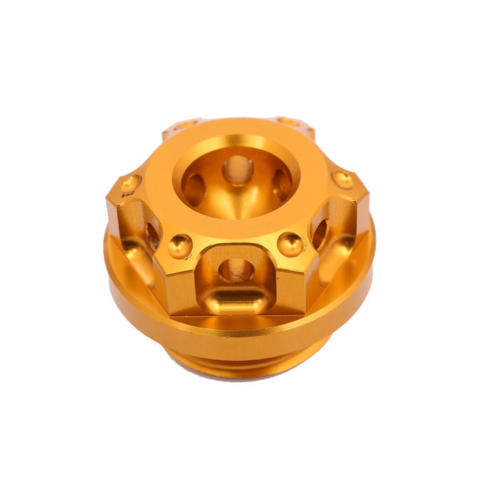 MC Motoparts Yamaha YZF R6, R3, R1, R25, MT-07, MT-10 CNC oil filler cap for motorcycle engine oil fill port.