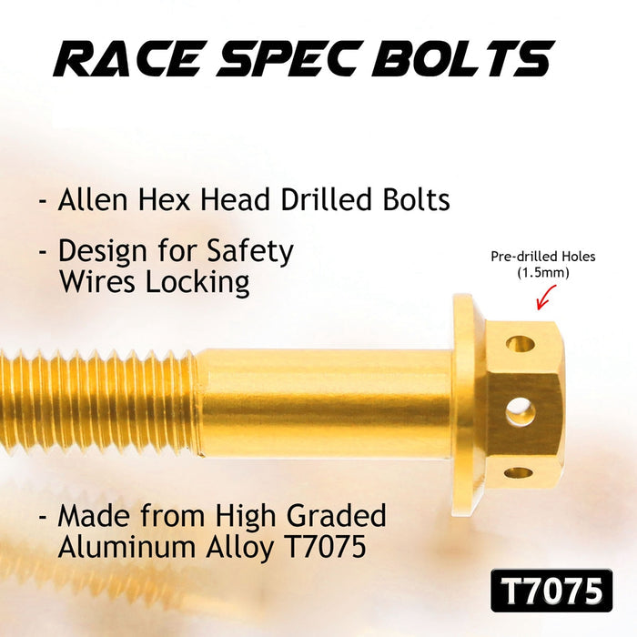 Details of Honda CB650F 2014-2018 CNC Crankcase Cover Bolt Kit