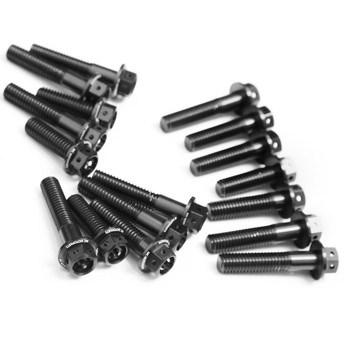 Black Honda CBR1000RR 2008-2014 CNC Crankcase Cover Bolt Kit