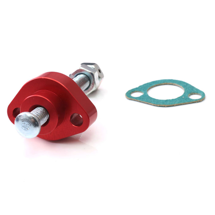 Honda CBR900RR and CBR600F4 cam chain tensioner by MC Motoparts, showing the metal tensioner component for motorcycle engine maintenance.