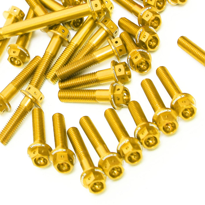 Gold Honda CRF450R 2002-2007 CNC Crankcase Cover Bolt Kit