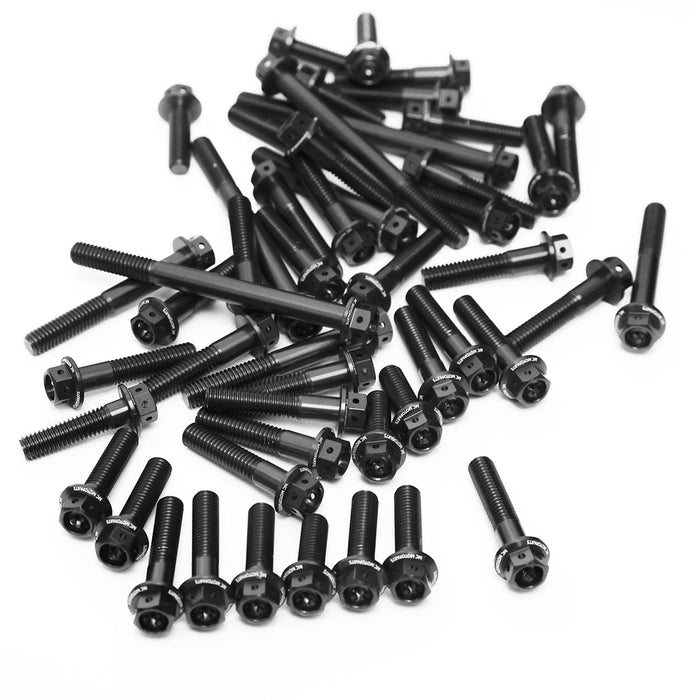 Black Honda NC700 S/X 2012-2016 CNC Crankcase Cover Bolt Kit