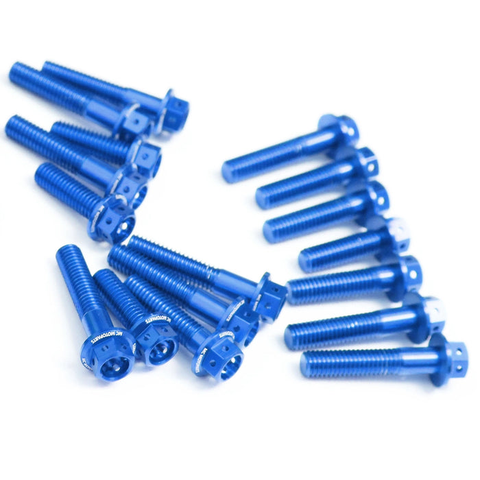 Blue Honda VTR1000 SP1/2 2000-2007 CNC Crankcase Cover Bolt Kit