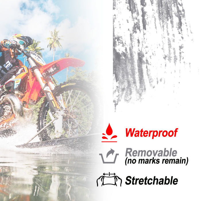 Fits Kawasaki KLX 300R 1997-2007 MX Dirt Bike Rim Skin Stickers