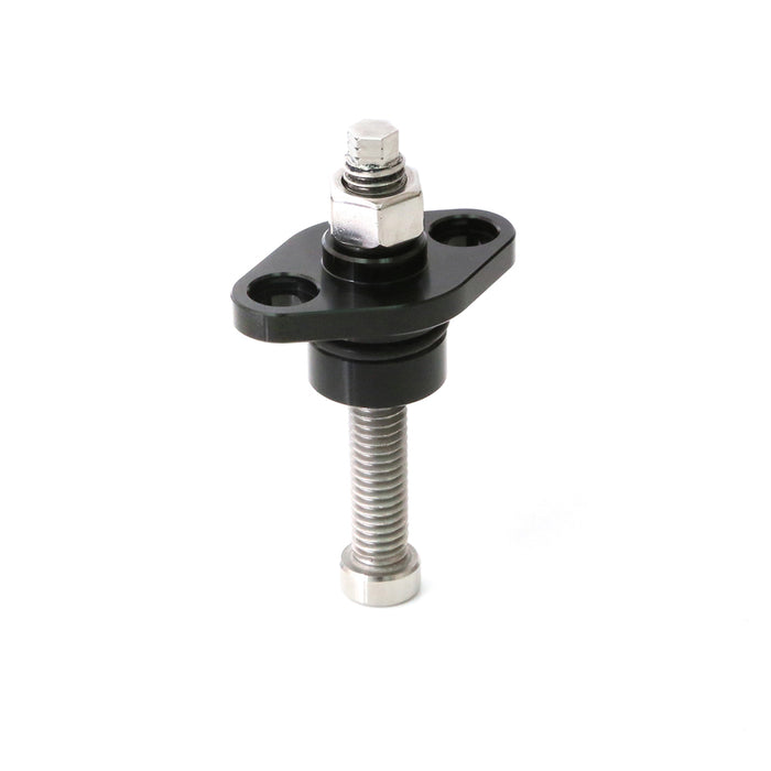 MC Motoparts cam chain tensioner for Triumph Daytona 675 and Street Triple 675, showing the tensioner component on a motorcycle engine.