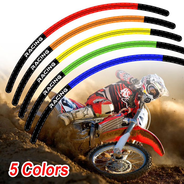 Fits Suzuki DR 200S 2015-2020 MX Dirt Bike Rim Skin Stickers