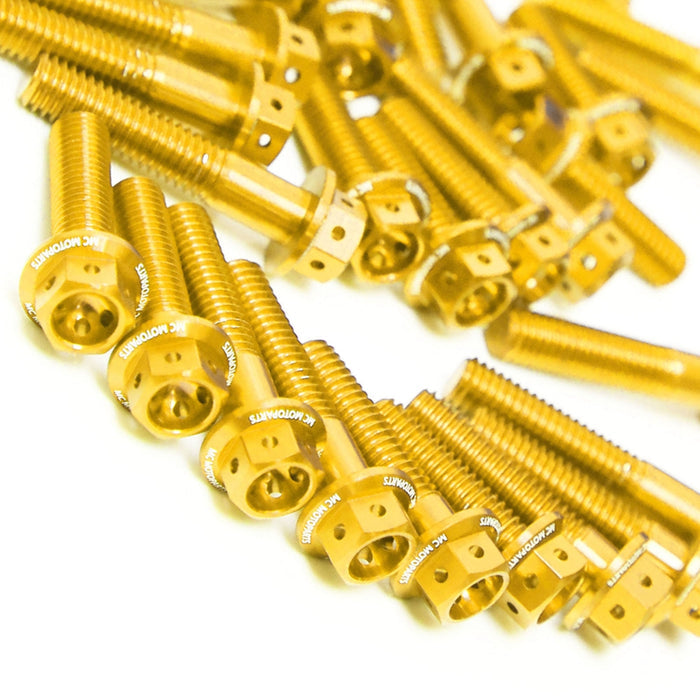 Gold Suzuki GSF 1250S Bandit 2007-2014 CNC Crankcase Cover Bolt Kit