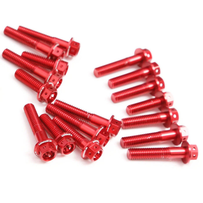 Red Suzuki GSR 600 2006-2011 CNC Crankcase Cover Bolt Kit