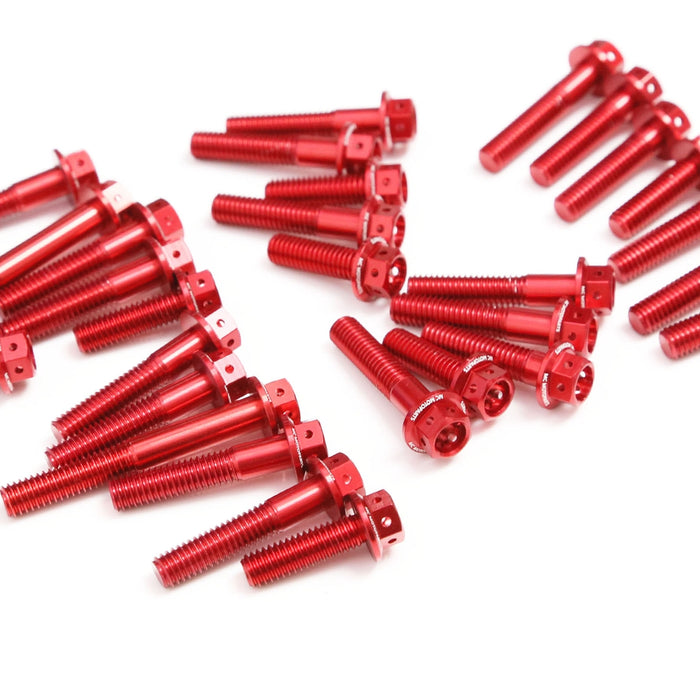 Red Suzuki GSX-R 1000 2001-2008 CNC Crankcase Cover Bolt Kit