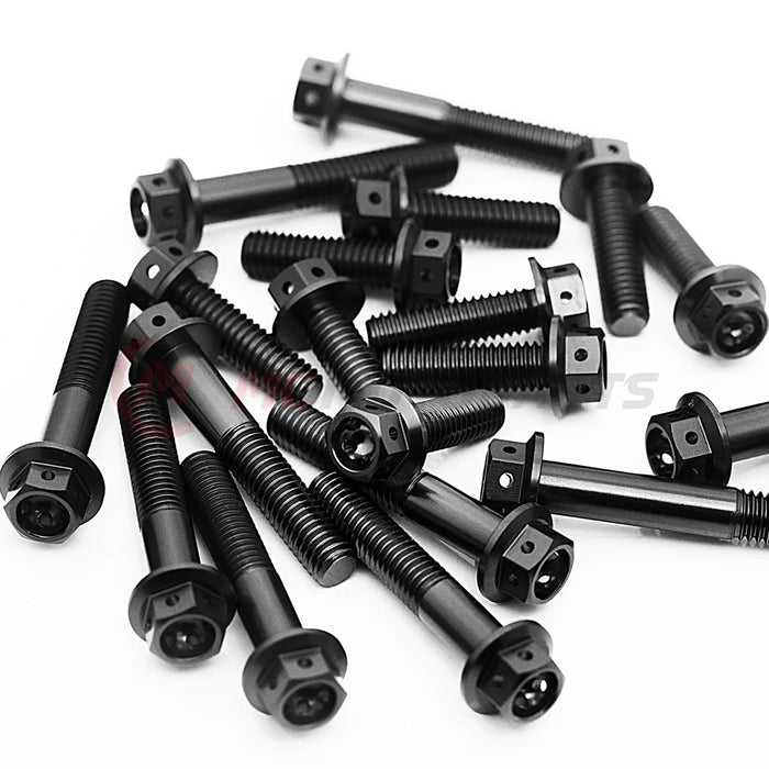 Black Yamaha FJR 1300 2001-2020 CNC Crankcase Cover Bolt Kit Set