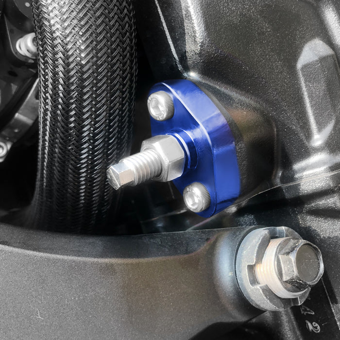 MC Motoparts cam chain tensioner for Yamaha YZF R1, R6, FZ6, XT250; close-up of the blue timing chain tensioner component.