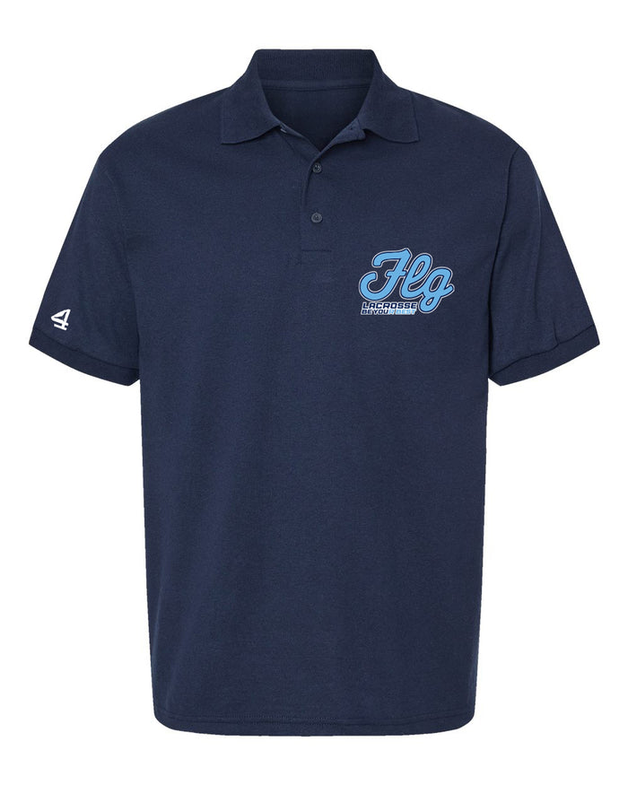 FLG Lacrosse Script Embroidered Polo