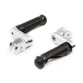 MC Motoparts 40mm extension foot pegs for Buell Lightning Thunderbolt Firebolt, showing black multi-step design on motorcycle foot pegs.