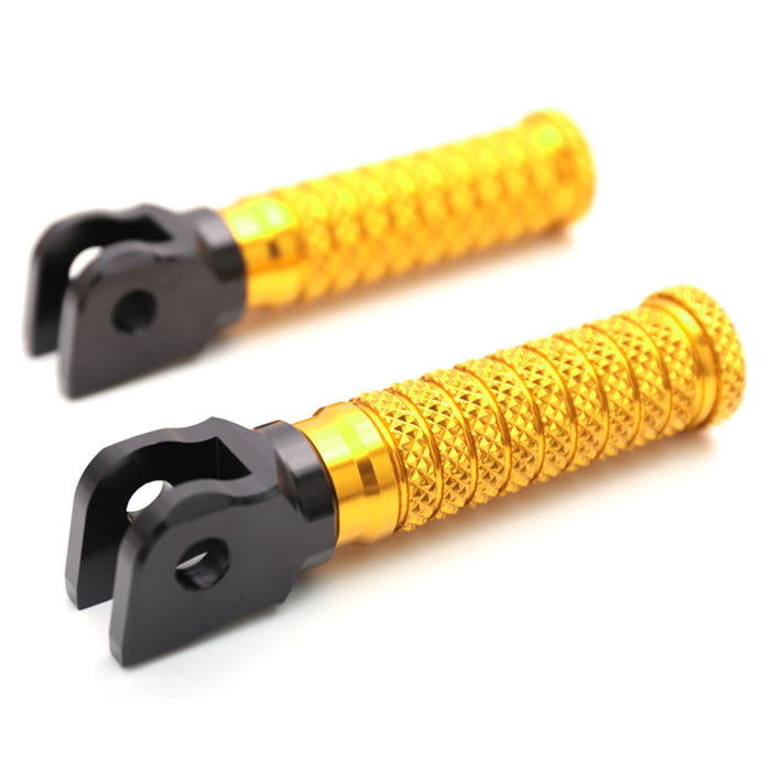 Front standard pole foot pegs for Harley Davidson Softail Dyna from MC Motoparts, shown on a motorcycle.