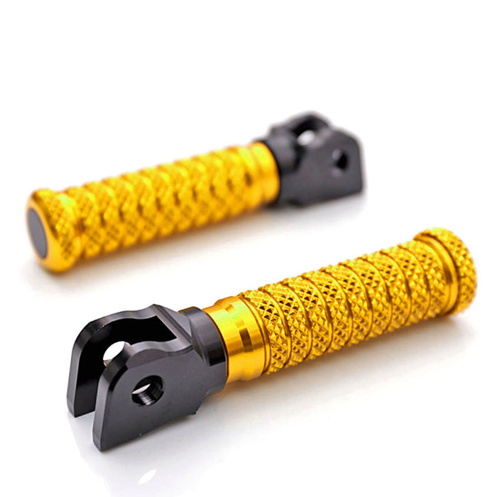 Honda VFR800, VFR1200F, NC750X MC Motoparts standard front pole foot pegs mounted on motorcycle.