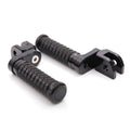 Black 25mm extension foot pegs for Honda VTR1000 XL1000 Monkey Z125, adjustable pole style by MC Motoparts.