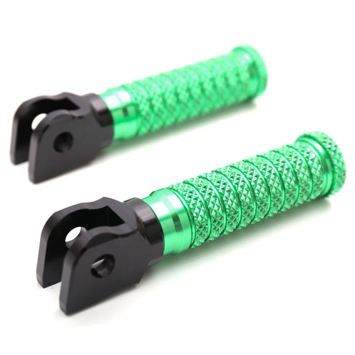 Standard MC Motoparts front foot pegs for Kawasaki GTR1400 Versys 1000 650 motorcycle, shown with textured metal surface.