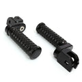Black 25mm extension foot pegs for Kawasaki ZZR1400 Z900 Z H2 Z750 Z1000, with adjustable poles, by MC Motoparts.