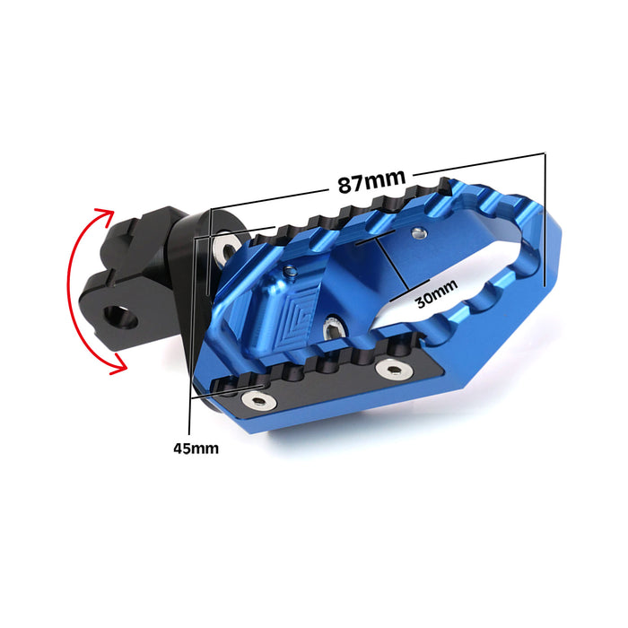 Fit Yamaha YZF R1 R3 R6 Front Touring 25mm Adjustable Foot Pegs - MC Motoparts