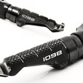 Fit Ducati 1098 EVO R S 07-09 Engraved Logo R-FIGHT Front Black Foot Pegs - MC Motoparts