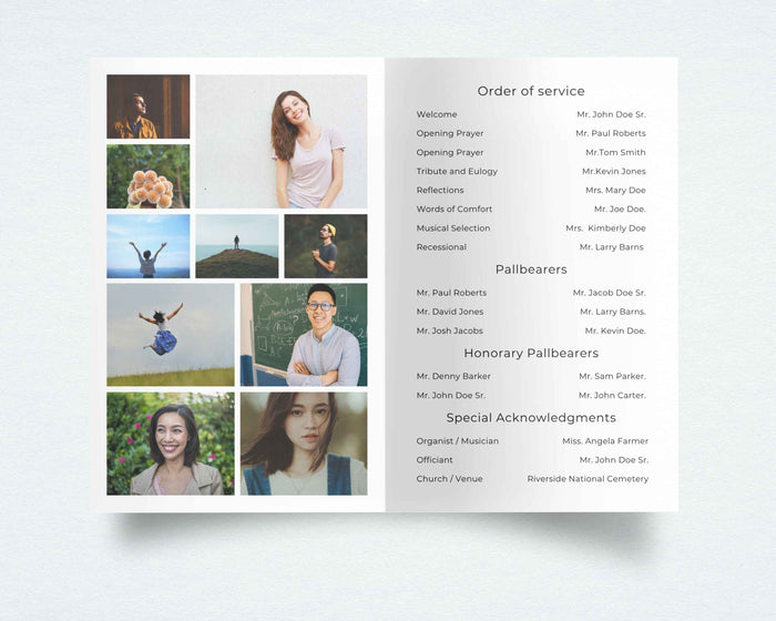 0383 — Funeral Program