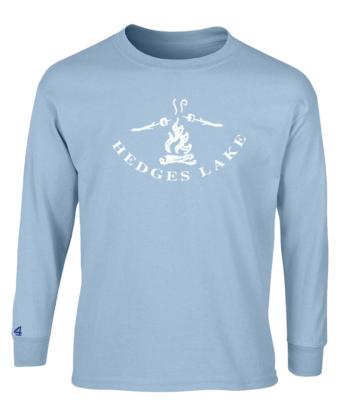 Hedges Lake Campfire Long sleeve tshirt