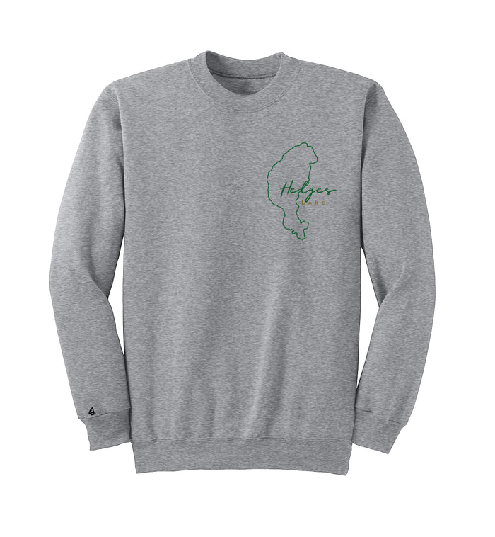 Hedges Lake Map Crewneck Sweatshirt