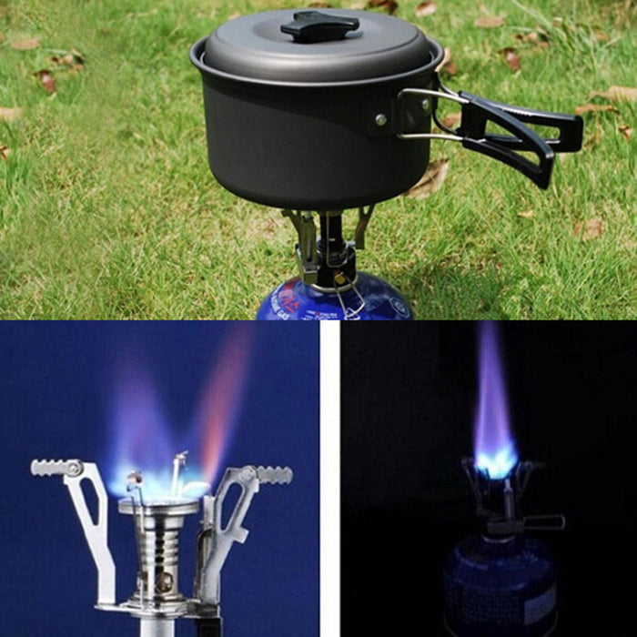 Mini Réchaud Camping Ultra-Compact - Four Portable 120g - Camp de Base Farzen