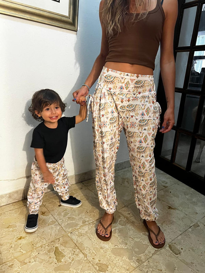 Mommy & Me Bunty Elephant Print YOGAZ