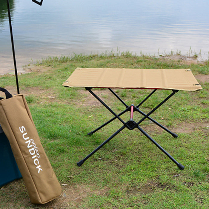Table Pliante Extérieur Maille Alliage Aluminium Multi-Couleurs - Camp de Base Farzen