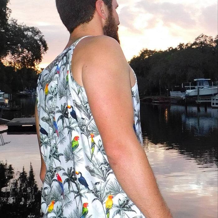 Parrots in Paradise Super Cool Chill Tank Top - YOGAZ