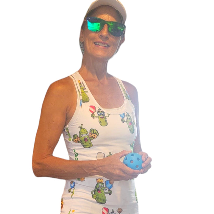 Pickles Playing Pickball Tank Top - YOGAZ