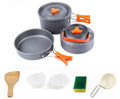 Batterie Cuisine Portable Aluminium Kit Camping Couverts 1,1L - Camp de Base Farzen
