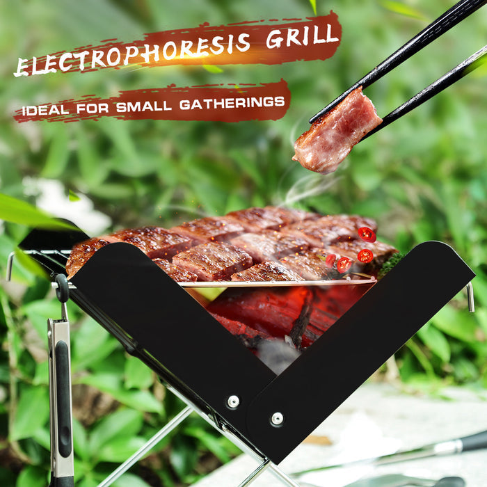 Barbecue Pliable Portable Acier Inoxydable Compact 1,2kg - Camp de Base Farzen