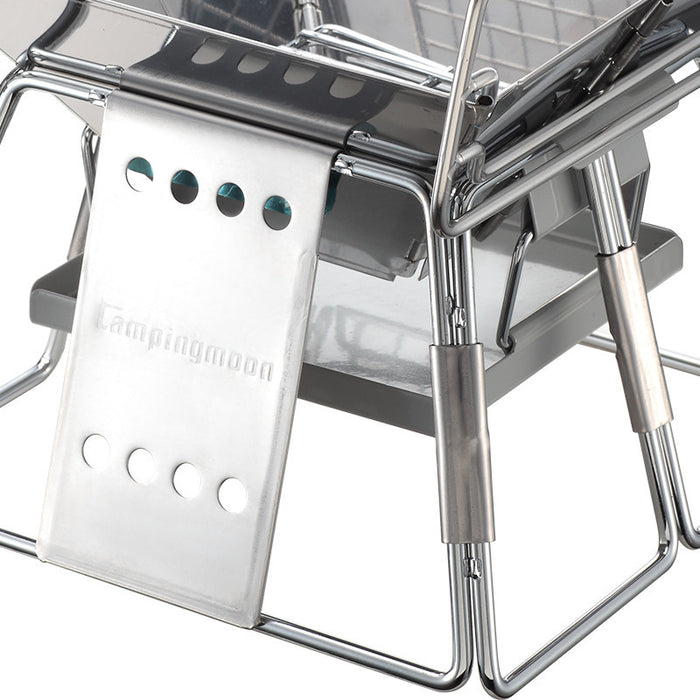 Barbecue Portable Pliable Acier Inoxydable Grille Antiadhésive - Camp de Base Farzen