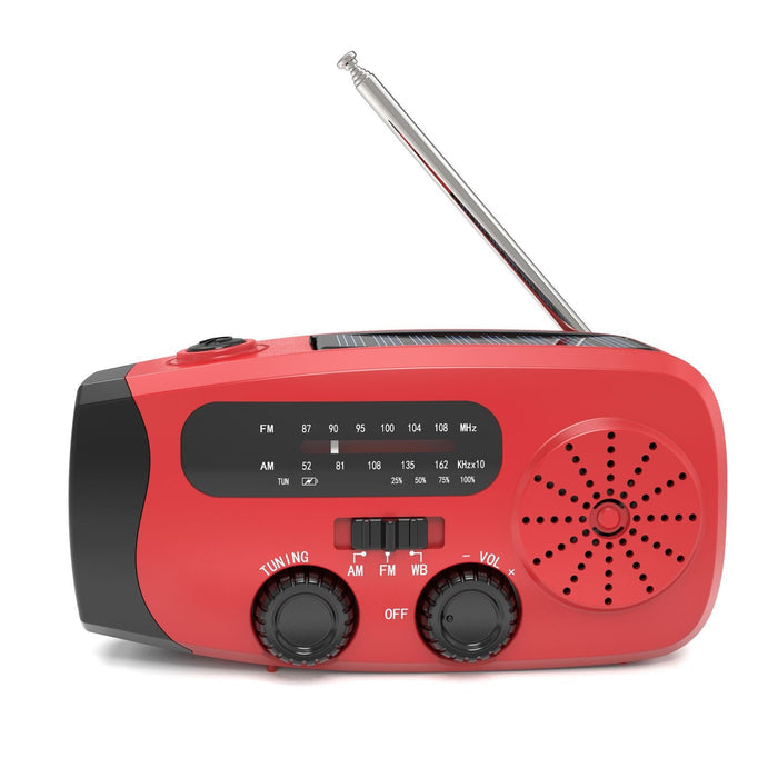 Radio d'urgence portable multifonctionnelle à énergie solaire - Camp de Base Farzen