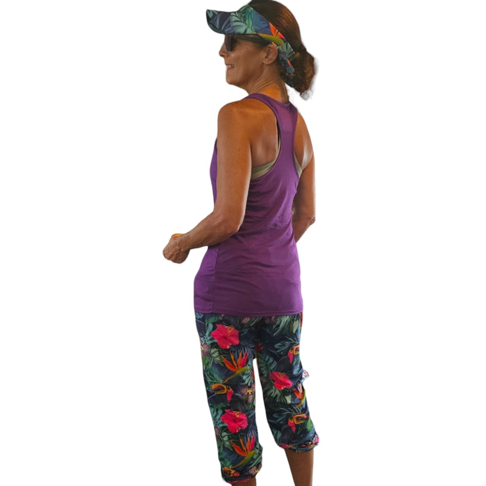 Bamboo Eco Freindly Purple Tank Top - YOGAZ