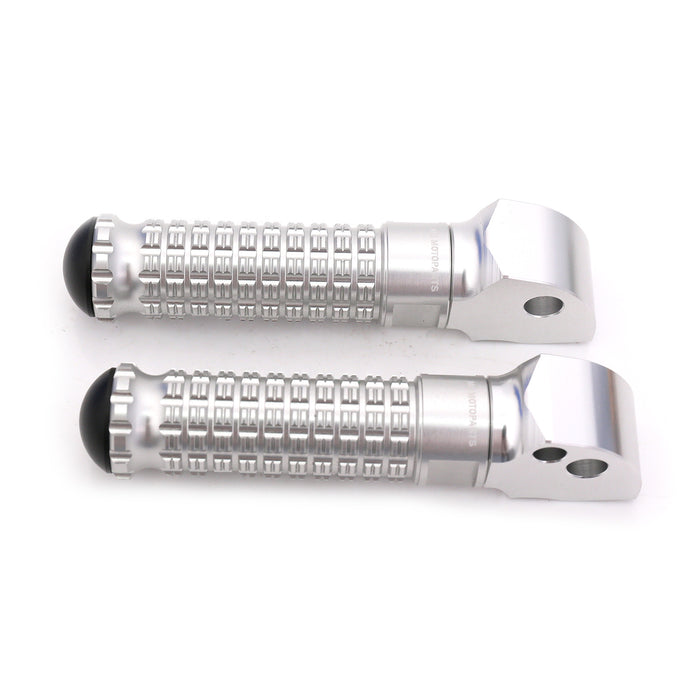 Rear MC Motoparts foot pegs for Ducati 748 749 848 996 1098 motorcycles, standard style, durable metal construction.