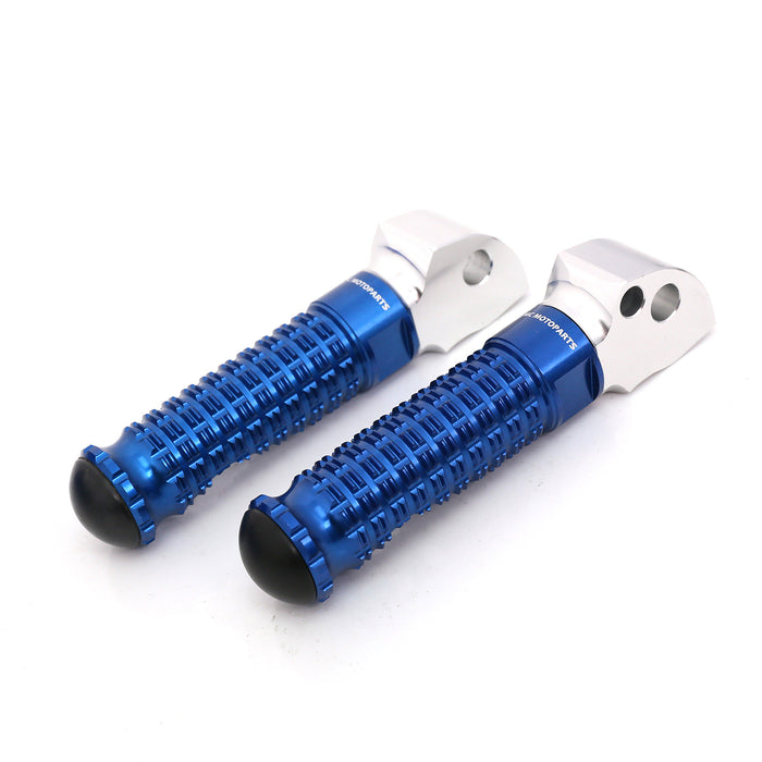 Ducati rear M-PRO foot pegs by MC Motoparts for models 748 749 848 996 1098, shown mounted on motorcycle frame.