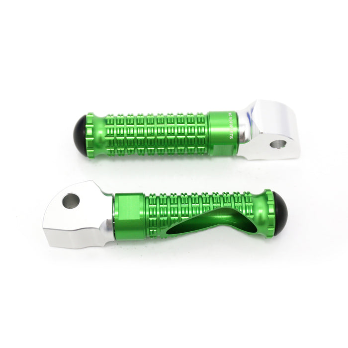 Rear standard foot pegs for Ducati 748 749 848 996 1098, MC Motoparts M-PRO motorcycle foot pegs, metal construction with silver finish