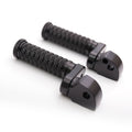 Black 25mm extension rear foot pegs for Harley Davidson Sportster Iron Dyna, adjustable MC Motoparts motorcycle foot pegs.