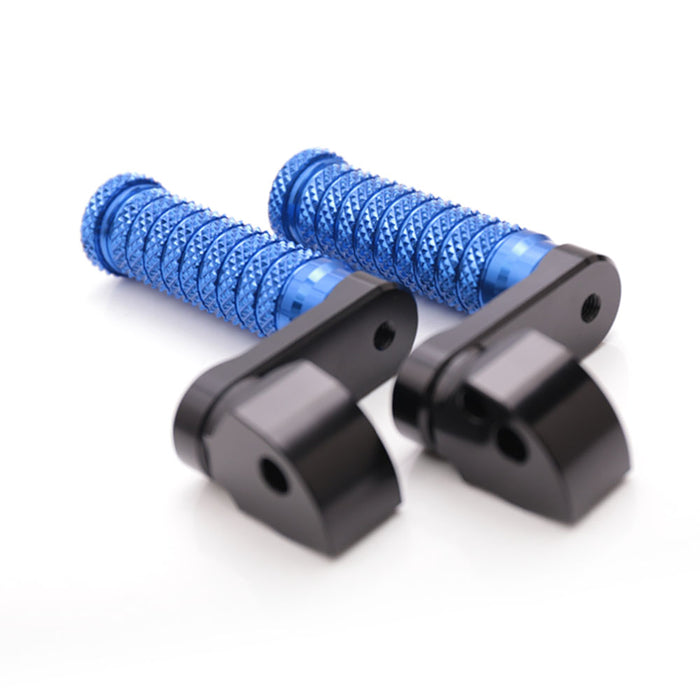 Black 40mm extension rear foot pegs for Harley Davidson Sportster Iron Dyna, adjustable pole design from MC Motoparts.