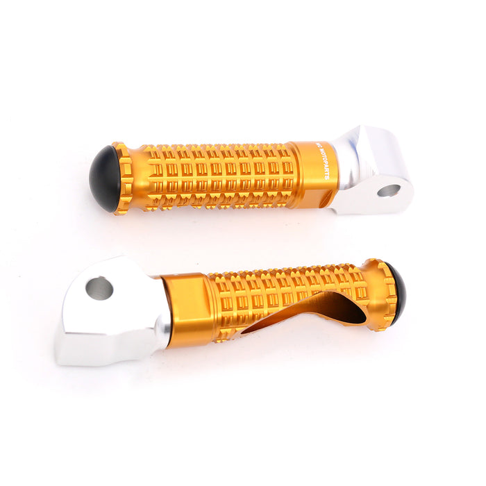 Rear standard foot pegs for Kawasaki Concours 14, Z1000, Z650, and Z900 by MC Motoparts, showing the metallic finish and mounting points.