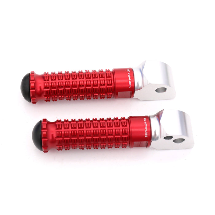 Rear MC Motoparts standard foot pegs for Kawasaki Concours 14, Z1000, Z650, and Z900 motorcycle, durable metal design.