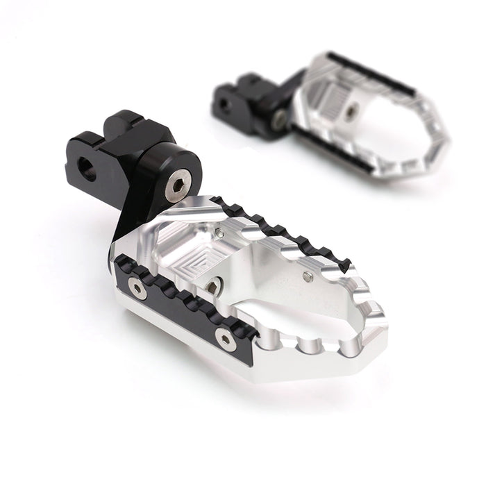 Rear 25mm extension touring foot pegs for Kawasaki ZX-9R Ninja 650 from MC Motoparts, adjustable wide foot pegs for comfort