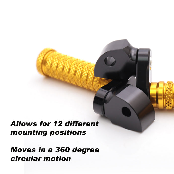 Fits MV Agusta Brutale 675 800 F4 25mm Extension Rear M-GRIP Foot Pegs