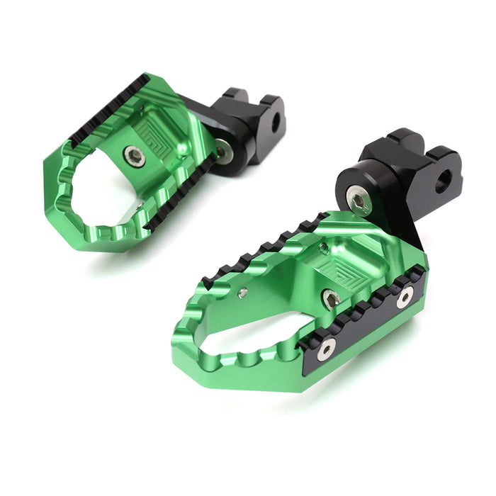 Rear 25mm extension touring foot pegs for MV Agusta Brutale 675 800, black, adjustable wide foot pegs by MC Motoparts