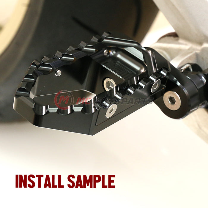 Fits Triumph America Daytona 675 25mm extension Rear TRC Touring Wide Foot Pegs