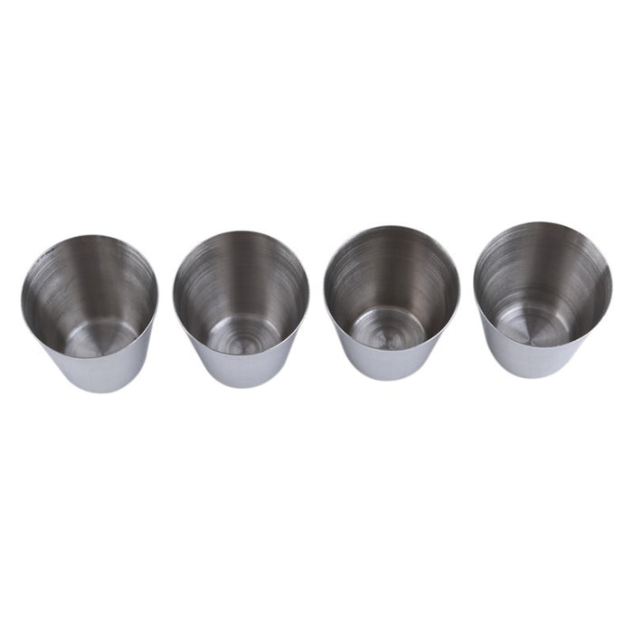 Set 6 Tasses Acier Inoxydable avec Housse Camping - Camp de Base Farzen