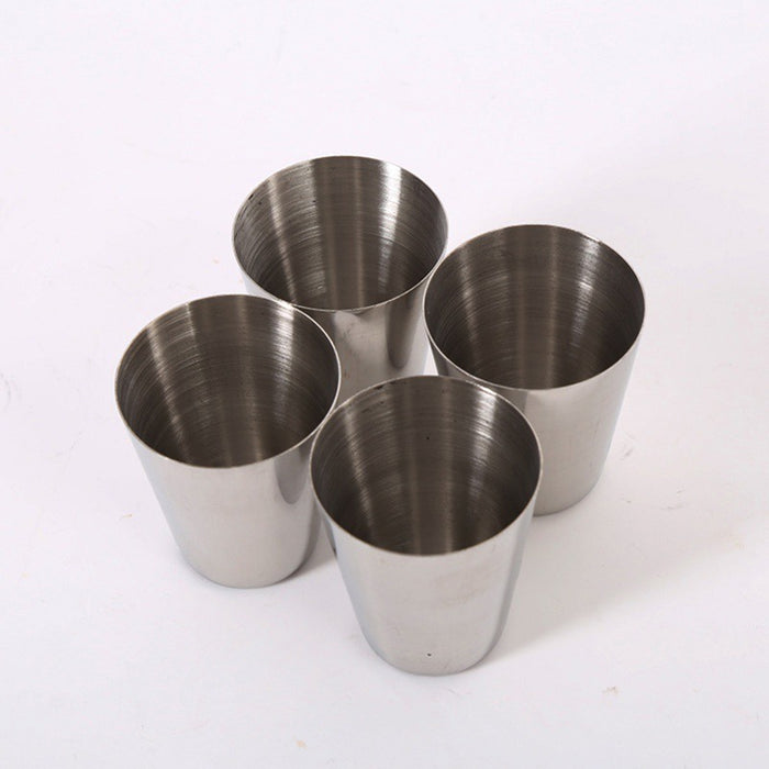 Set 6 Tasses Acier Inoxydable avec Housse Camping - Camp de Base Farzen